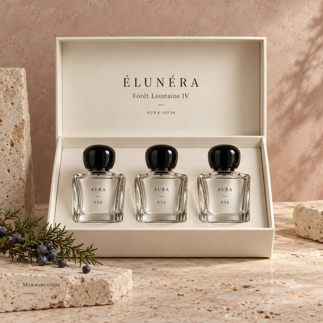 ÉLUNÉRA Forêt Lointaine IV — 3 × 15 мл, демонстрационный флакон